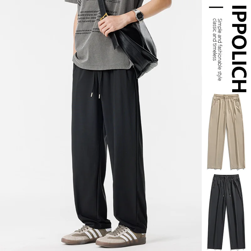 Men's Summer Pants Ice-Sensing Cool Pants Clothes Loose Sports Stretch Trousers Quick-Drying Breathable Casual Male Soft Pants
Men's Summer Pants Ice-Sensing Cool Pants Clothes Loose Sports Stretch Trousers Quick-Drying Breathable Casual Male Soft Pants