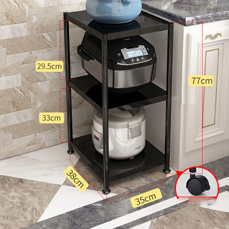 Kitchen Floor-to-ceiling Multi-layer Stainless Steel Microwave Pot Rack Sandwich Shelf Multi-functional Storage Cabinet Racks
Kitchen Floor-to-ceiling Multi-layer Stainless Steel Microwave Pot Rack Sandwich Shelf Multi-functional Storage Cabinet Racks