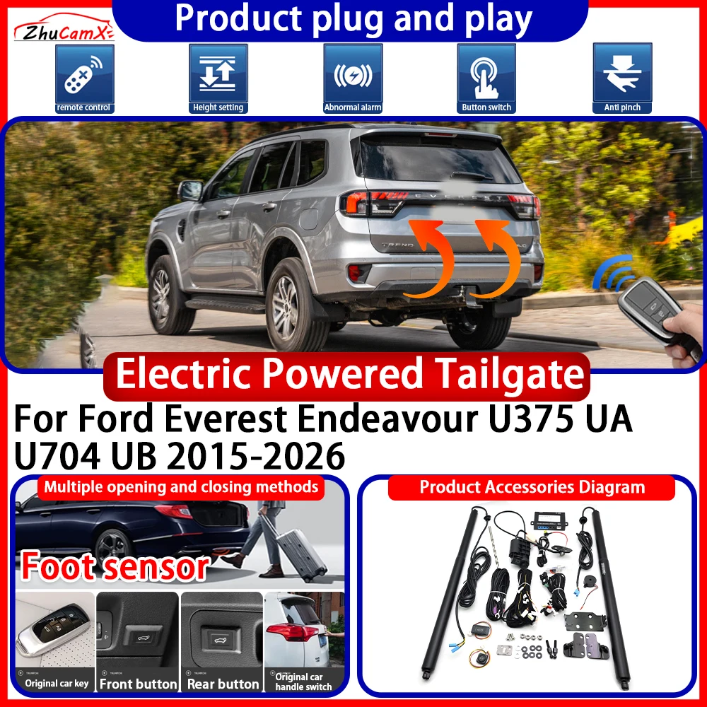 ZhuCamX Powered Tailgate for Ford Everest Endeavour U375 UA U704 UB 2015-2anti pinch Smart Intelligent Control Gate Lift Kit
ZhuCamX Powered Tailgate for Ford Everest Endeavour U375 UA U704 UB 2015-2anti pinch Smart Intelligent Control Gate Lift Kit