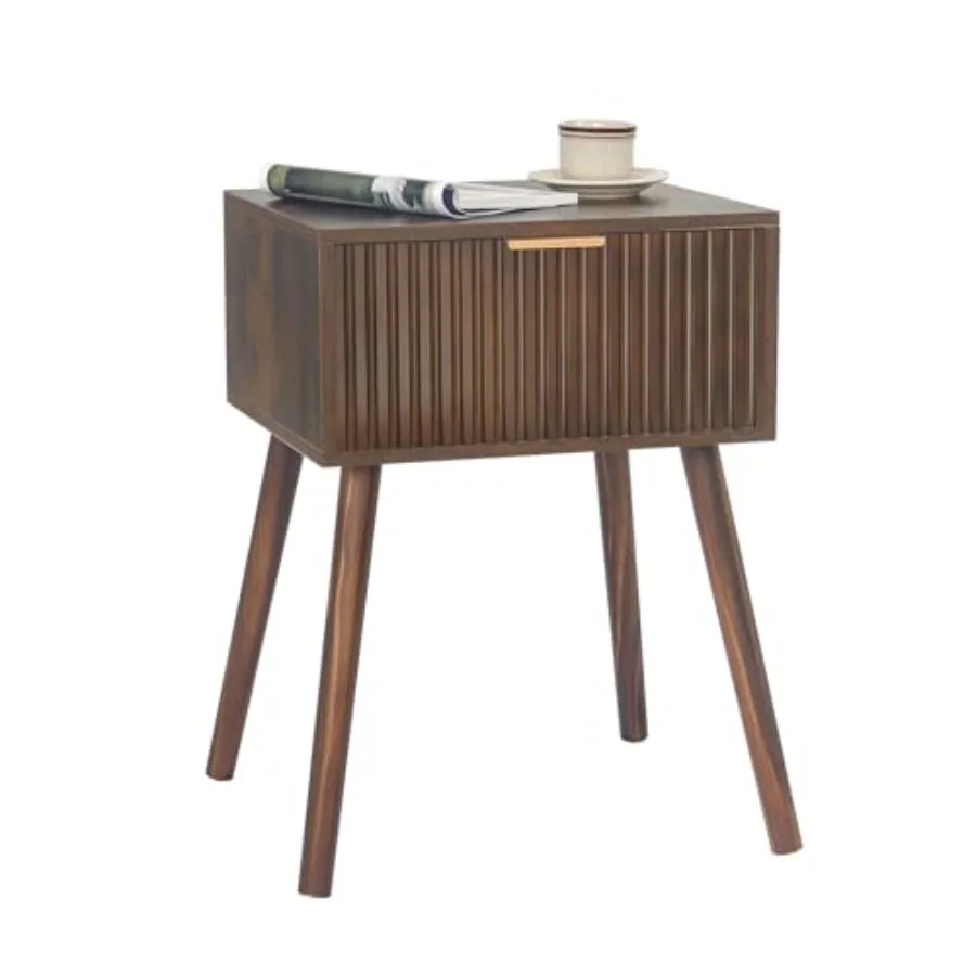 Mid Century Modern Nightstand, Small End Tables Living Room, Accent Bedside Table with Drawer for Bedroom and Small Space, Rust
Mid Century Modern Nightstand, Small End Tables Living Room, Accent Bedside Table with Drawer for Bedroom and Small Space, Rust