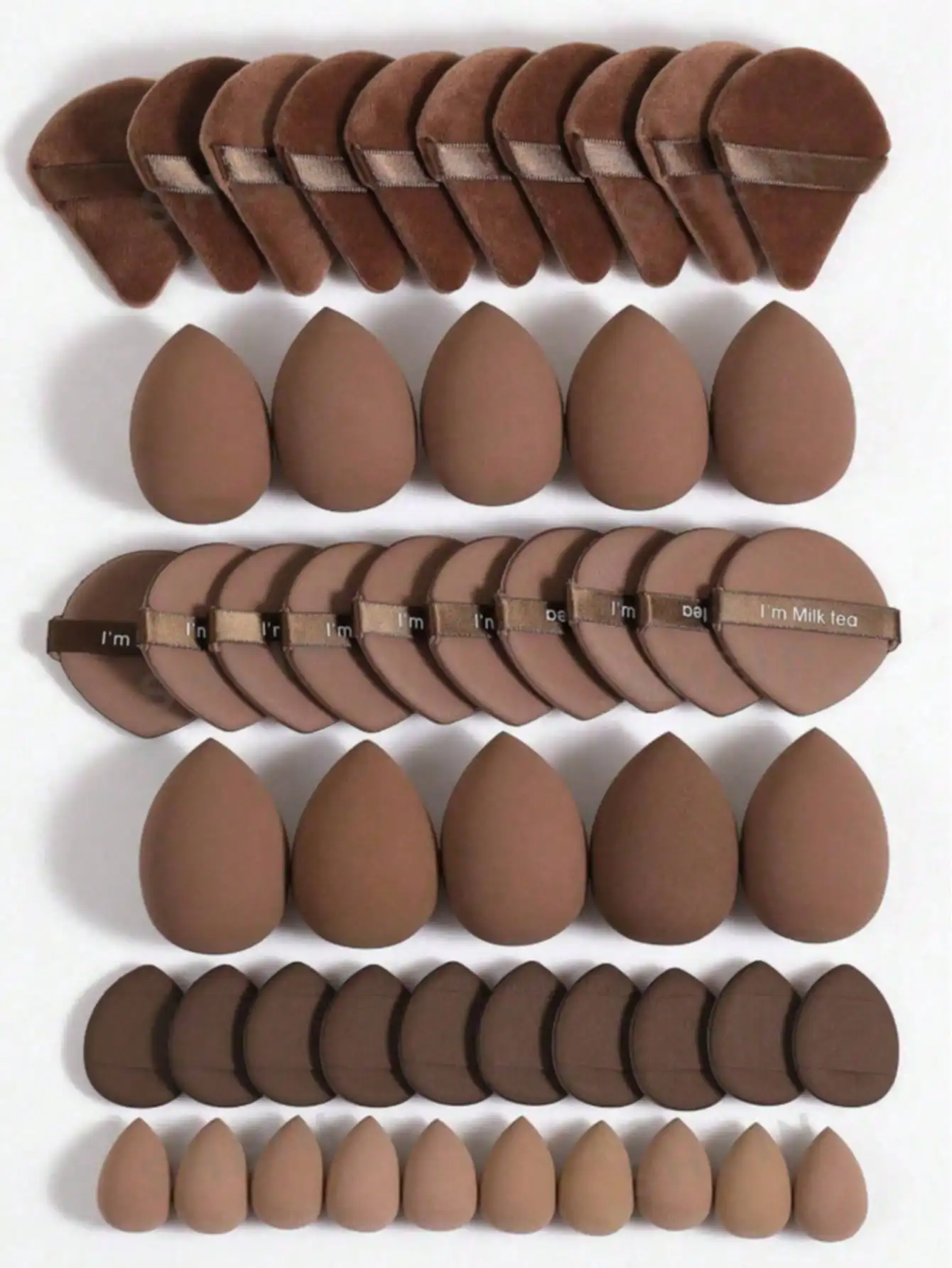 50pcs Makeup Sponge Set, Makeup Blender, Professional Makeup Blending Sponge Wholesale, Stocking Up, Super Soft Concealer Sponge, Facial Makeup Tools, Suitable For Foundation, Powder, Toner,Giveaways,Travel,Cheap Stuff,Travel Essential
50pcs Makeup Sponge Set, Makeup Blender, Professional Makeup Blending Sponge Wholesale, Stocking Up, Super Soft Concealer Sponge, Facial Makeup Tools, Suitable For Foundation, Powder, Toner,Giveaways,Travel,Cheap Stuff,Travel Essential