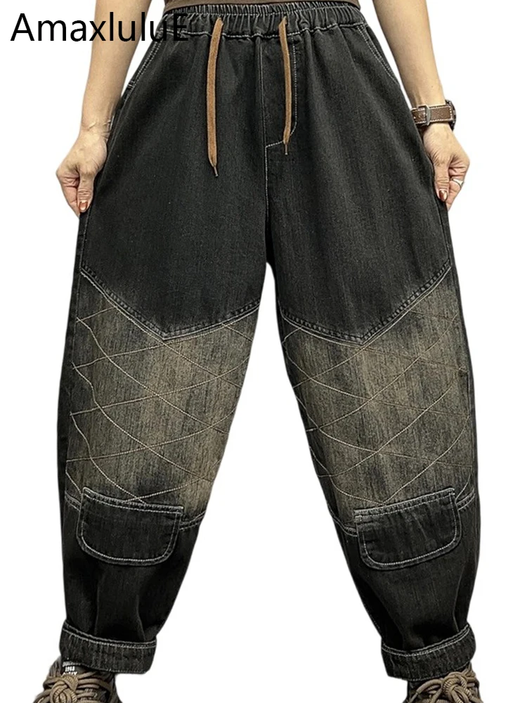Amax LuluE осенние женские японские винтажные джинсы женские свободные модные джинсовые брюки для отдыха с вышивкой эластичные шаровары на талии
Amax LuluE осенние женские японские винтажные джинсы женские свободные модные джинсовые брюки для отдыха с вышивкой эластичные шаровары на талии