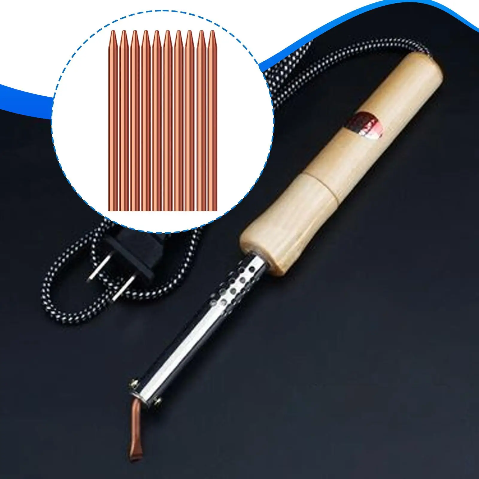 10Pcs Soldering Iron Tips Accessories Efficient Equipment Premium Portable Compact Easy to Use Replace Copper Soldering Tips
10Pcs Soldering Iron Tips Accessories Efficient Equipment Premium Portable Compact Easy to Use Replace Copper Soldering Tips