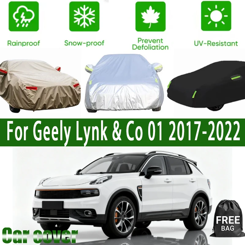 For Geely Lynk & Co 01 2017-2022 Car Covers with Reflective Strip Anti Corrosion Sun Rain Snow Wind Protection Dustproof UV
For Geely Lynk & Co 01 2017-2022 Car Covers with Reflective Strip Anti Corrosion Sun Rain Snow Wind Protection Dustproof UV