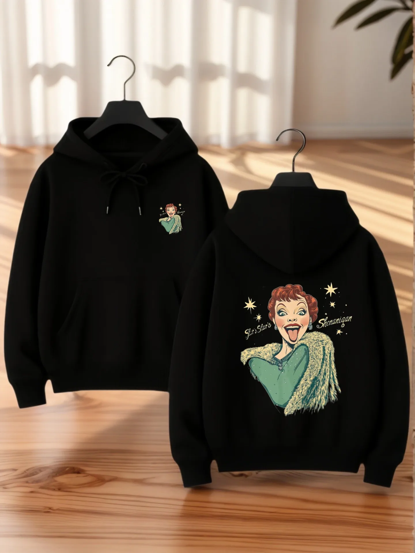 Graphic Hoodie Women, Cute Pug Cartoon Print, Casual Style, Soft Fabric, Casual Everyday Wear, For Young Men
Graphic Hoodie Women, Cute Pug Cartoon Print, Casual Style, Soft Fabric, Casual Everyday Wear, For Young Men