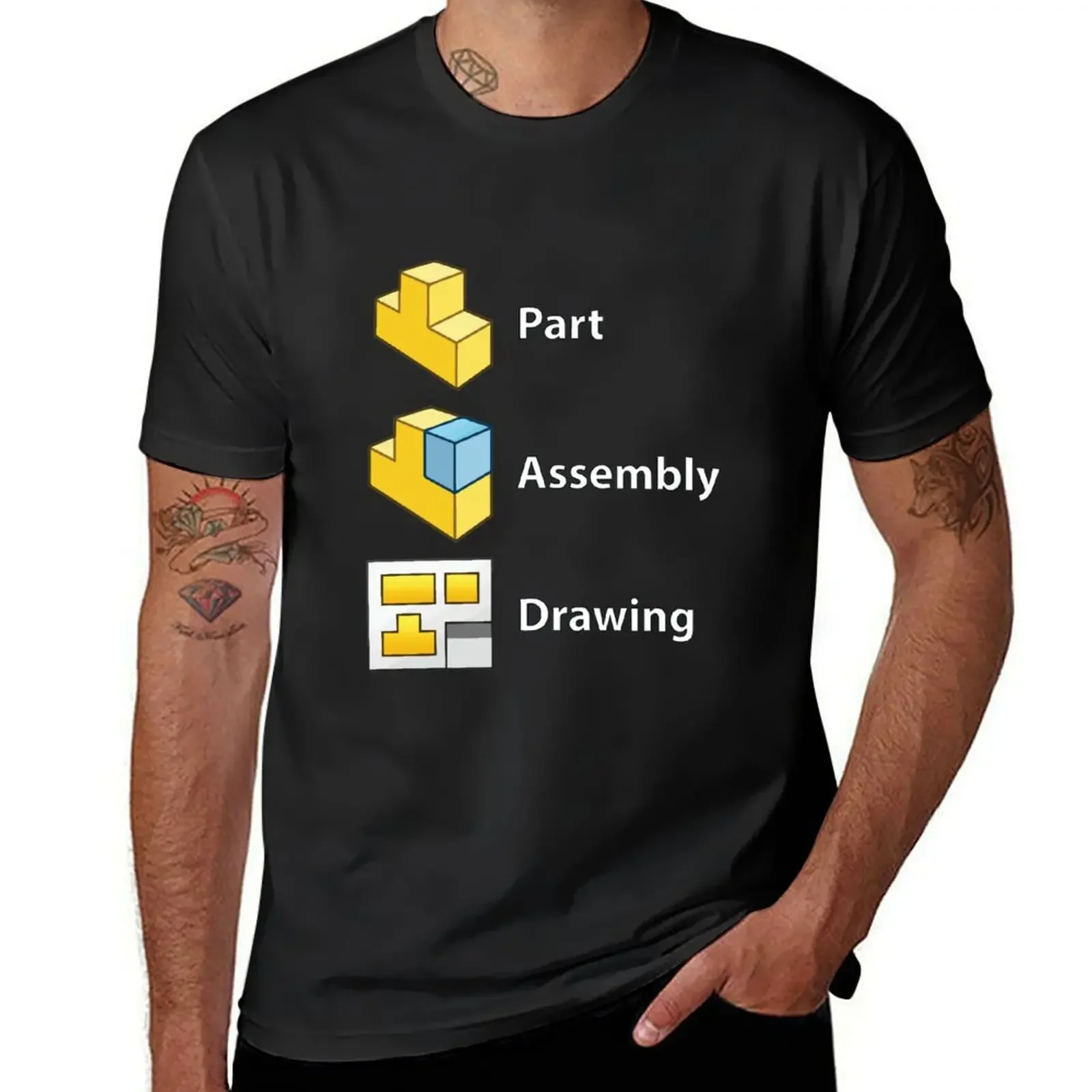 3D Cad/Cam/Cae Solid Works Black Version T-Shirt Short sleeve tee Funny t-shirts oversized t shirt mens cotton t shirts
3D Cad/Cam/Cae Solid Works Black Version T-Shirt Short sleeve tee Funny t-shirts oversized t shirt mens cotton t shirts