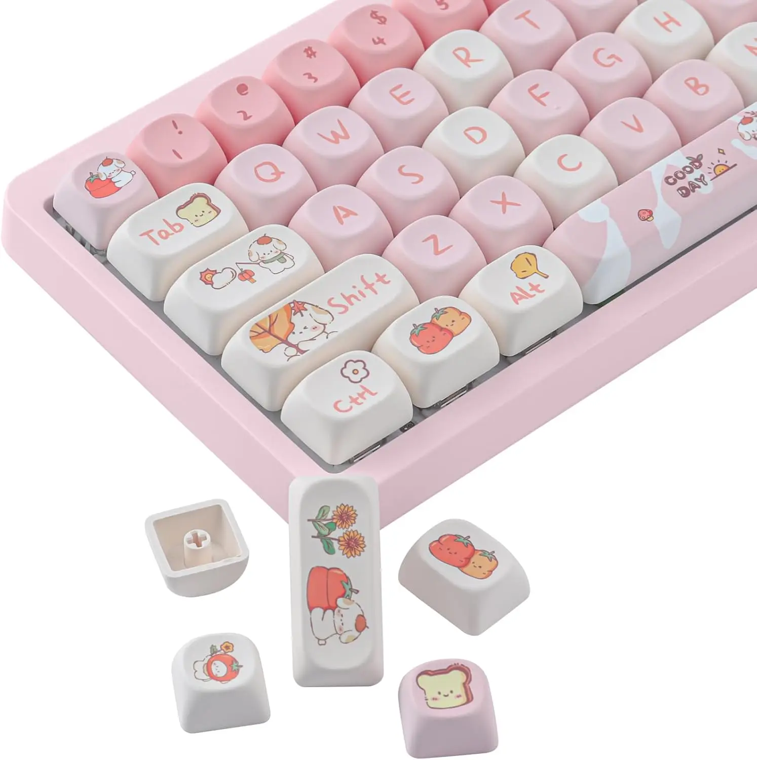 Little cat keycaps EMO high PBT thermal sublimation 75/87/98/104/140 key mechanical keyboard keycaps
Little cat keycaps EMO high PBT thermal sublimation 75/87/98/104/140 key mechanical keyboard keycaps