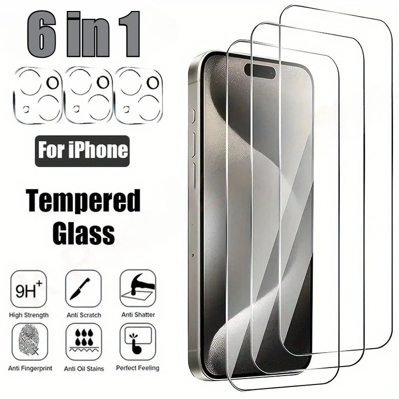 Защитная пленка из закаленного стекла 6 в 1, пленка для объектива камеры iPhone 17 Air 16 15 Pro Max для iPhone 14 13 12 Pro 14 15 Plus
Защитная пленка из закаленного стекла 6 в 1, пленка для объектива камеры iPhone 17 Air 16 15 Pro Max для iPhone 14 13 12 Pro 14 15 Plus