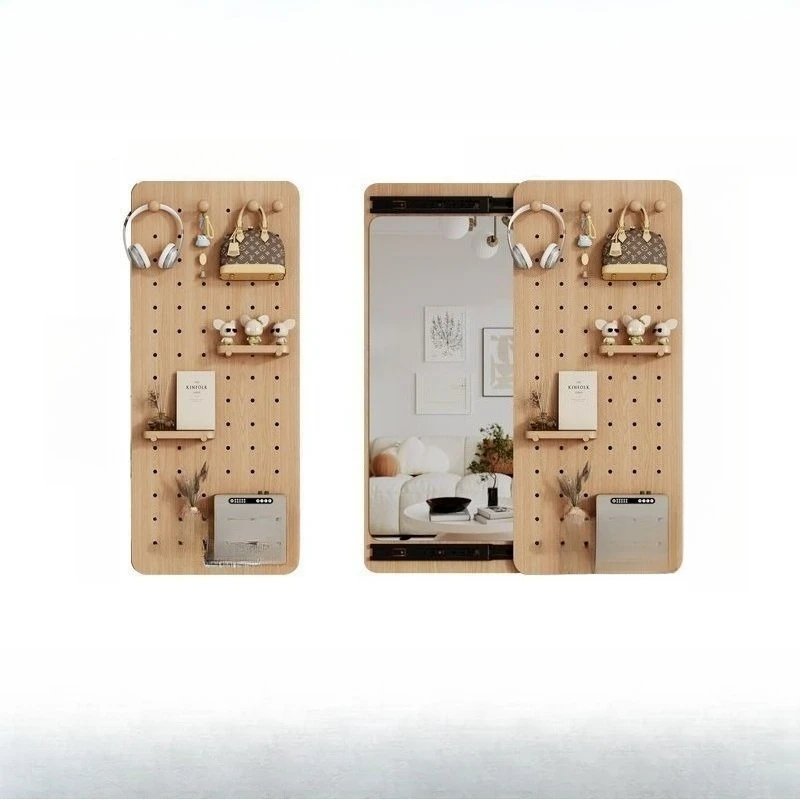 Clothes mirror hole board household rack hidden sliding mirror wall rack room decoration
Clothes mirror hole board household rack hidden sliding mirror wall rack room decoration