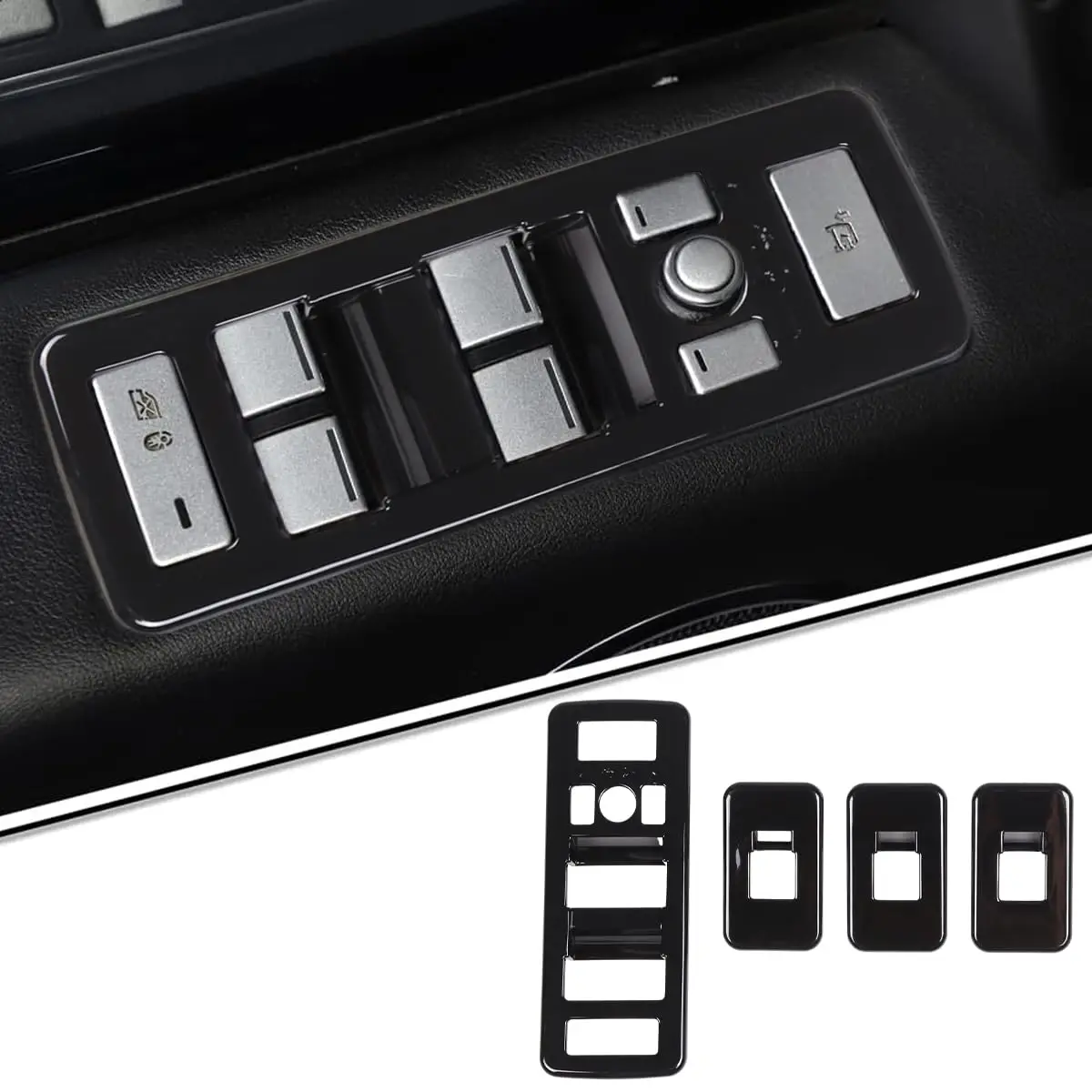 Gloss Black Door Armrest Window Control Switch Trim Panel For 2013-2017 Model Years
Gloss Black Door Armrest Window Control Switch Trim Panel For 2013-2017 Model Years