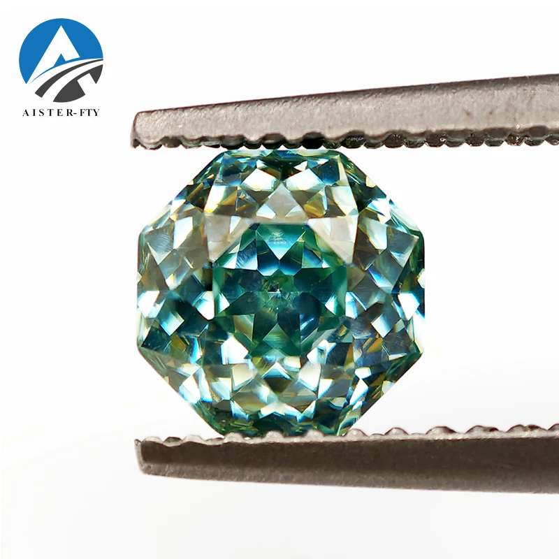 Never Fade Peacock Blue Color Octagon Rose Cut Moissanite Diamond Loose Gemstones with GRA Certificate for DIY Jewerly Making
Never Fade Peacock Blue Color Octagon Rose Cut Moissanite Diamond Loose Gemstones with GRA Certificate for DIY Jewerly Making