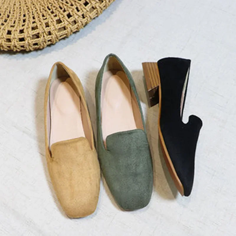 Women Designer Luxury Loafers Null Flock Wood Texture Block Heels 3cm Low Top Pumps Square Toe Shoes Green Wide Fit 33-45 27.5cm
Women Designer Luxury Loafers Null Flock Wood Texture Block Heels 3cm Low Top Pumps Square Toe Shoes Green Wide Fit 33-45 27.5cm