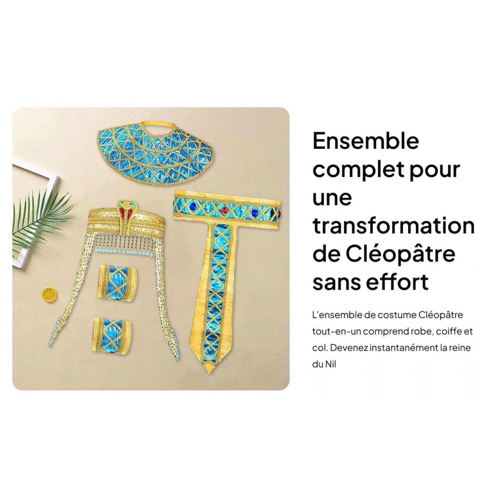 Egyptian Costume Skirt and Accessories Set for Women Pharaoh Queen Headdress Belt for Carnival Stage Events
Egyptian Costume Skirt and Accessories Set for Women Pharaoh Queen Headdress Belt for Carnival Stage Events