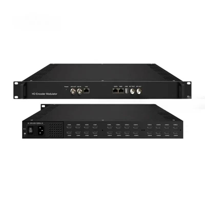 DIGITAL Cable TV Headend 24 HD H265 ENCODER MODULATOR ATSC ISDB-T DVB-T DVB-C DVB-S2
DIGITAL Cable TV Headend 24 HD H265 ENCODER MODULATOR ATSC ISDB-T DVB-T DVB-C DVB-S2
