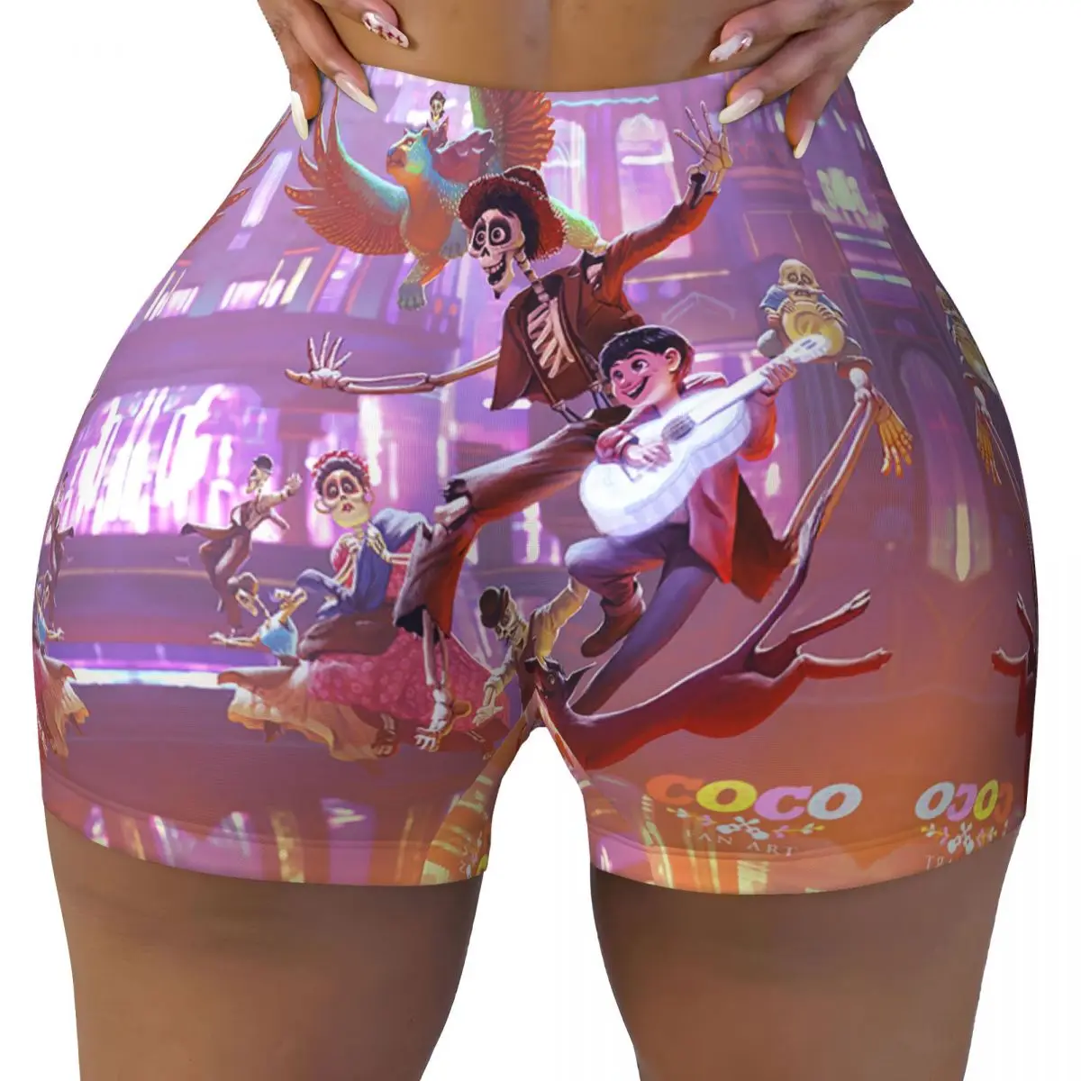 Пользовательские Летающие спортивные велосипедные беговые шорты Coco, женские шорты для тренировок и йоги
Пользовательские Летающие спортивные велосипедные беговые шорты Coco, женские шорты для тренировок и йоги