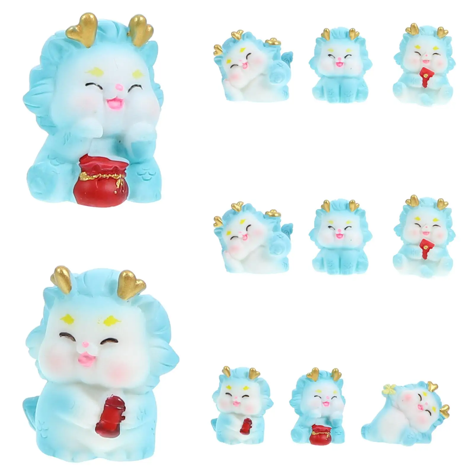 Dragon Statues Figurines Car Desktop Ornaments Chinese Miniature Animal New Year Decoration
Dragon Statues Figurines Car Desktop Ornaments Chinese Miniature Animal New Year Decoration