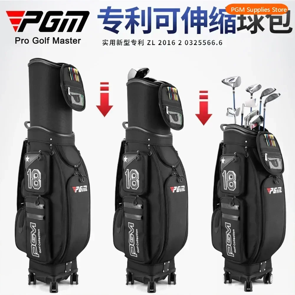 PGM Golf Bag Men's Air Bag Four Wheel Flat Push Telescopic Bag Waterproof Golf
PGM Golf Bag Men's Air Bag Four Wheel Flat Push Telescopic Bag Waterproof Golf