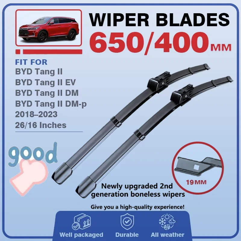 For BYD Tang II EV DM EV600 Wiper Blades 2018 2019 2020 2021 2022 2023 Front Windshield Wiper Brushes Windscreen Window Cutter
For BYD Tang II EV DM EV600 Wiper Blades 2018 2019 2020 2021 2022 2023 Front Windshield Wiper Brushes Windscreen Window Cutter