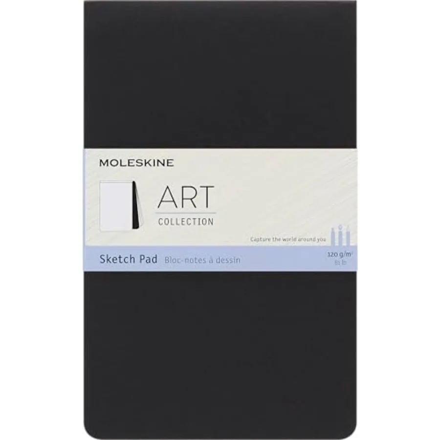 Art Sketch Pad, Soft Cover, Plain/Blank, Large 5" x 8.25",Black, 48 Pages
Art Sketch Pad, Soft Cover, Plain/Blank, Large 5" x 8.25",Black, 48 Pages