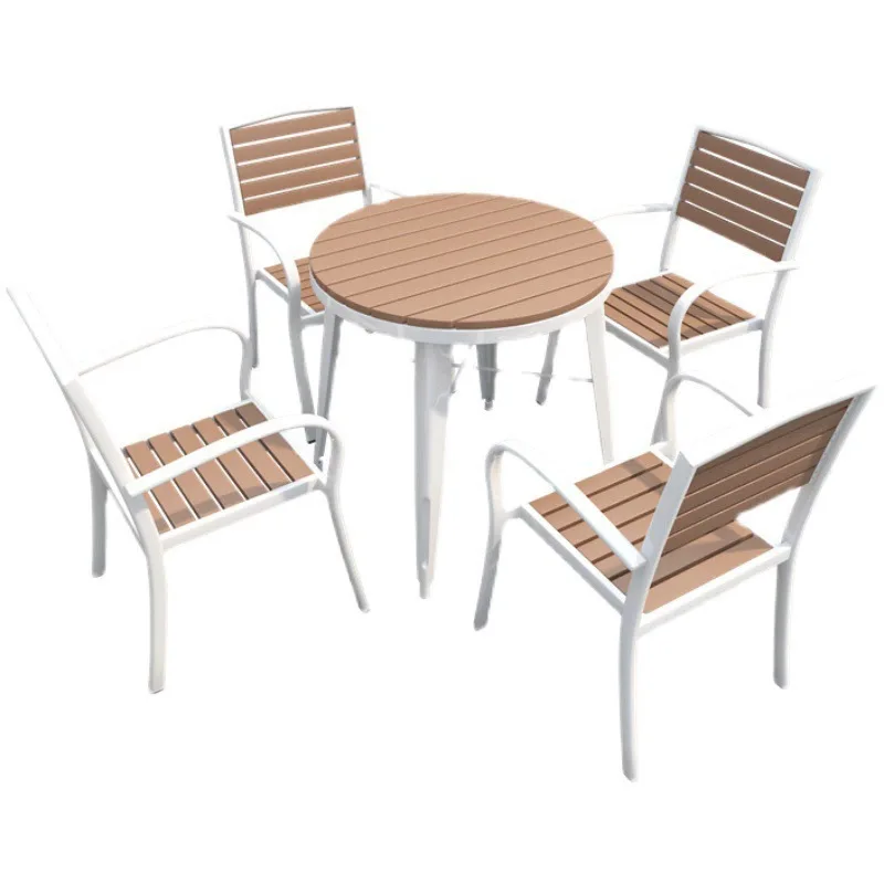Leisure open-air, villa outdoor waterproof and sunscreen small round table, restaurant dining table and chairs
Leisure open-air, villa outdoor waterproof and sunscreen small round table, restaurant dining table and chairs