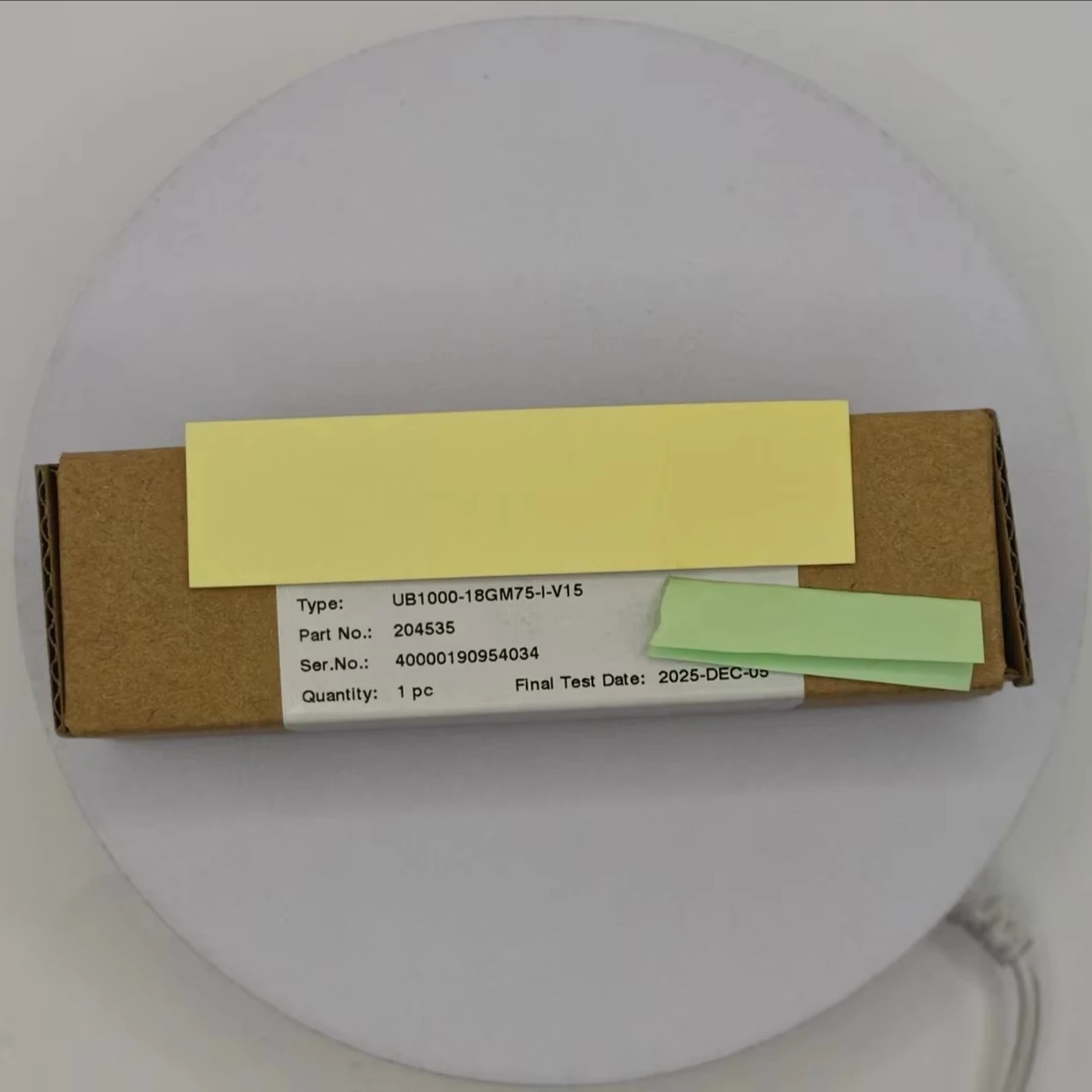 Brand New Original Authentic Ultrasonic Sensor UB500-18GM75-U-V15
Brand New Original Authentic Ultrasonic Sensor UB500-18GM75-U-V15