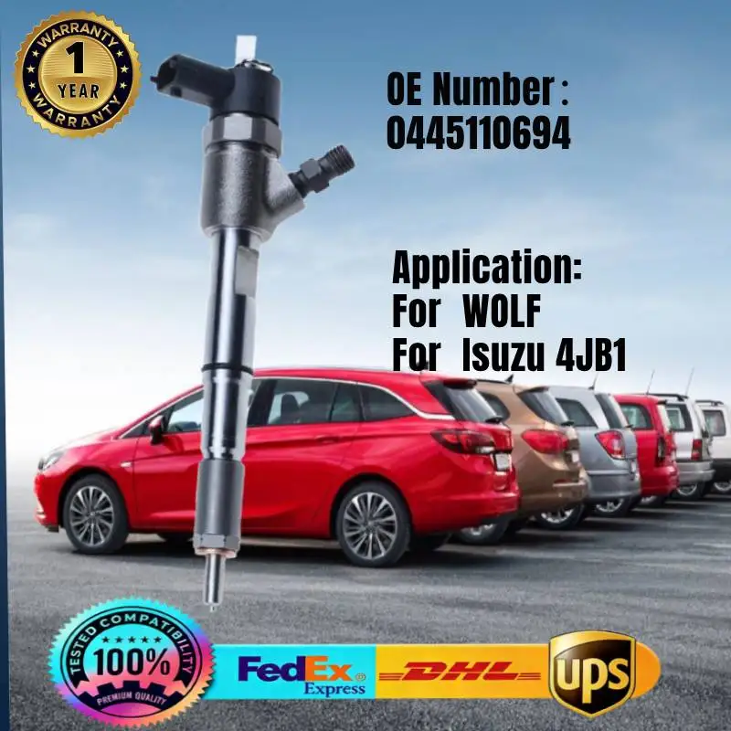 0445110694 Common Rail Fuel Injector for WOLF for ISUZU 4JB1
0445110694 Common Rail Fuel Injector for WOLF for ISUZU 4JB1