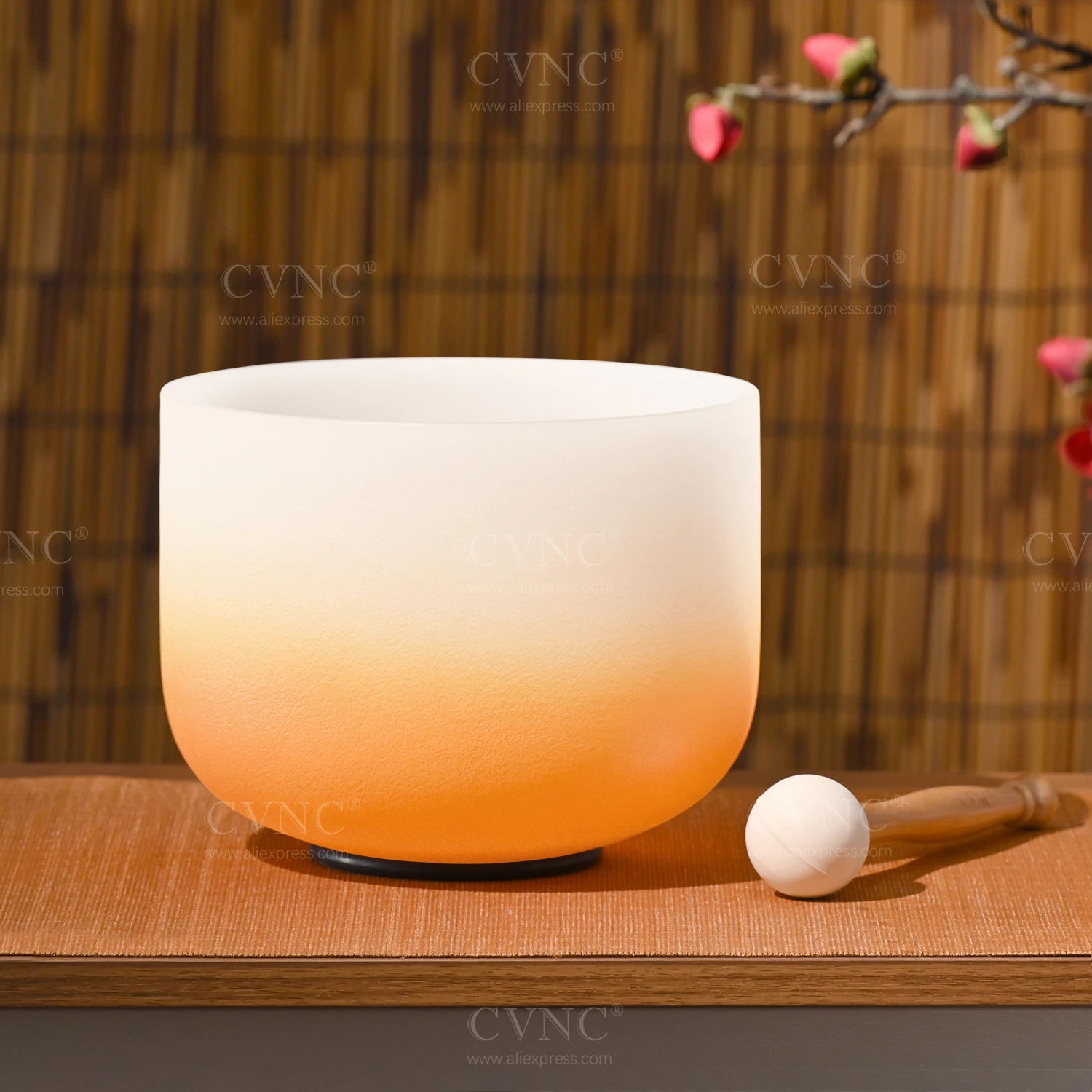CVNC 8" D Note Orange Half Color Aria Gradient Frosted Quartz Crystal Singing Bowl Chakra for Sound Healing with Mallet
CVNC 8" D Note Orange Half Color Aria Gradient Frosted Quartz Crystal Singing Bowl Chakra for Sound Healing with Mallet