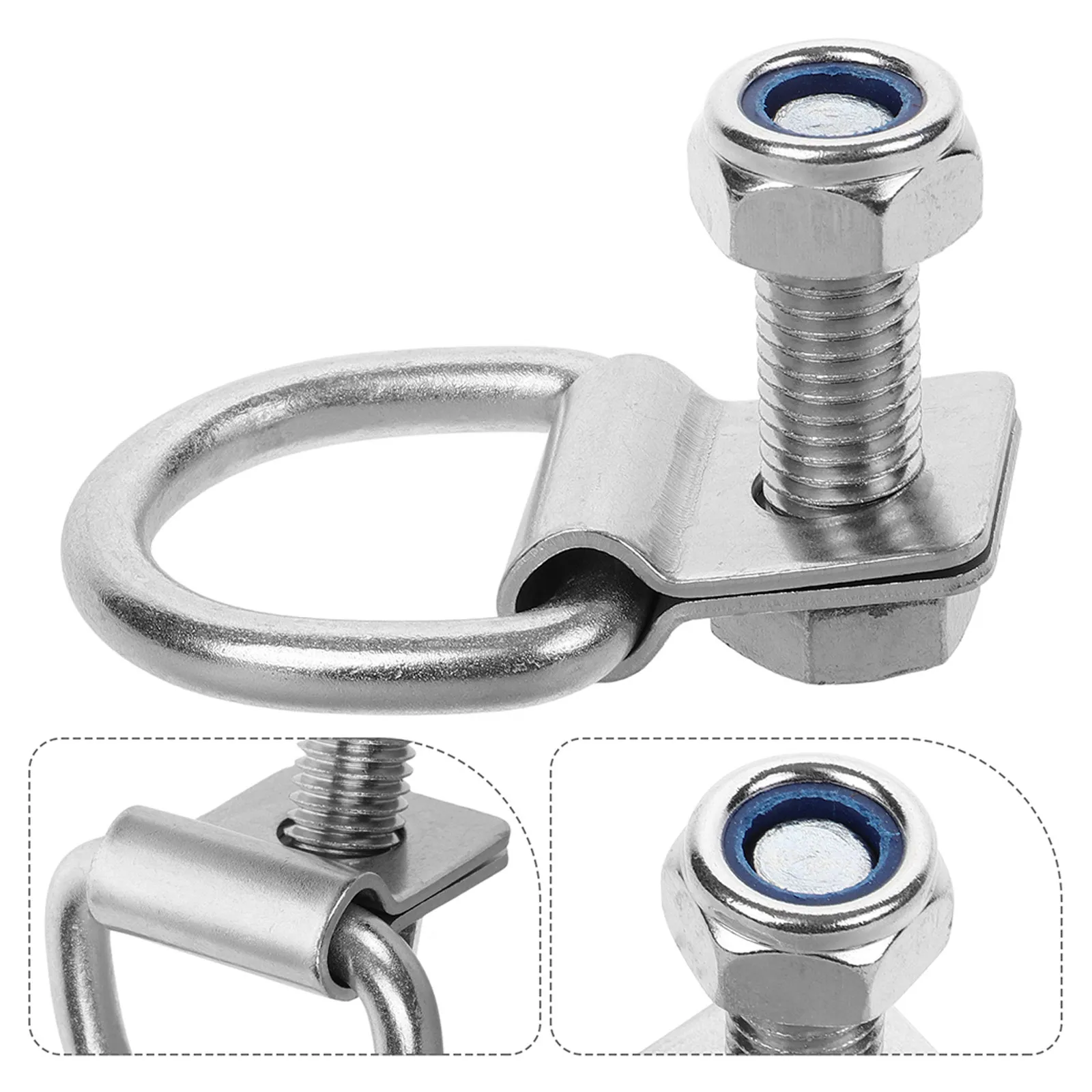 2Sets Heavy Duty Trailer D-Ring Tie Down Anchors Truck Bed Cargo Securement 10Mm Hole Diameter M10x40 Screws Vehicle Hauling
2Sets Heavy Duty Trailer D-Ring Tie Down Anchors Truck Bed Cargo Securement 10Mm Hole Diameter M10x40 Screws Vehicle Hauling