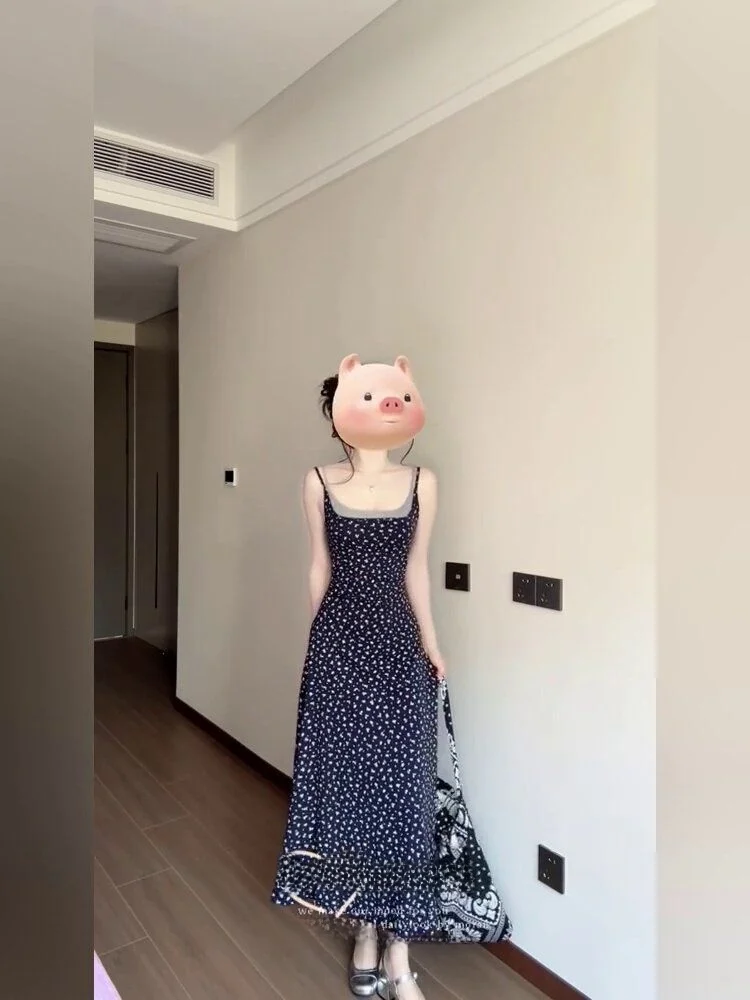 Korean Style Floral Print Maxi Dress Slimming High Waist Draped Summer Unique Beautiful Women's Fashion Casual City Commute Work
Korean Style Floral Print Maxi Dress Slimming High Waist Draped Summer Unique Beautiful Women's Fashion Casual City Commute Work