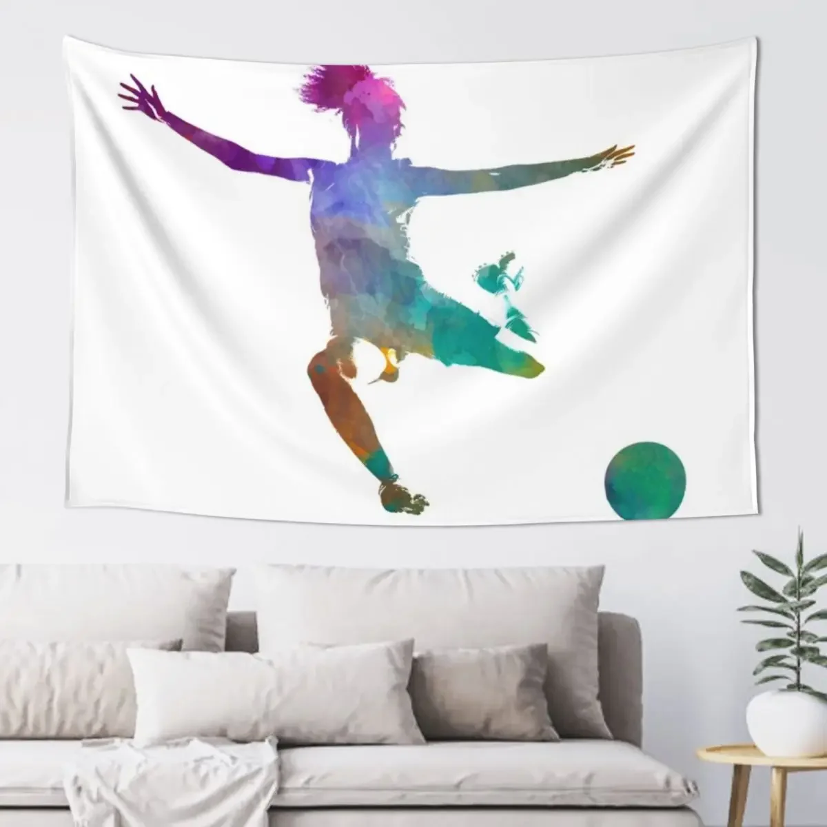 Woman soccer player 03 in watercolor Tapestry House Decorations Decorative Paintings Living Room Decoration Tapestry
Woman soccer player 03 in watercolor Tapestry House Decorations Decorative Paintings Living Room Decoration Tapestry