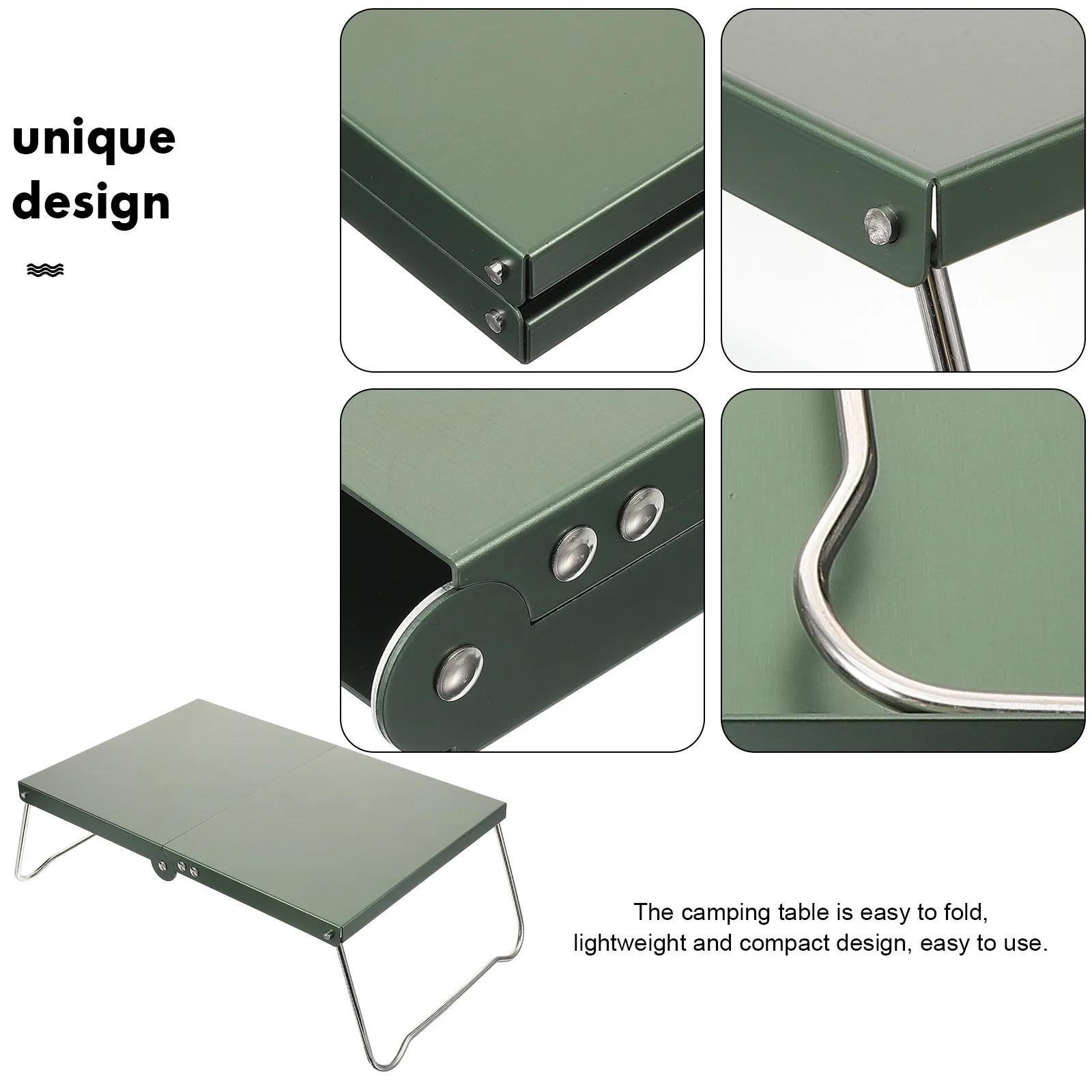 Outdoor Foldable Camping Table Sturdy Stainless Steel Portable Folding Camp Table for Picnic Hiking Camping Accessories
Outdoor Foldable Camping Table Sturdy Stainless Steel Portable Folding Camp Table for Picnic Hiking Camping Accessories