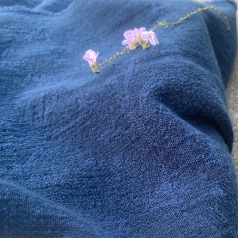 Indigo Blue Thick Jacquard Fabric Wool Linen Cotton Blend for Robes Dresses Coats Cheongsam High End Custom Textile Material
Indigo Blue Thick Jacquard Fabric Wool Linen Cotton Blend for Robes Dresses Coats Cheongsam High End Custom Textile Material