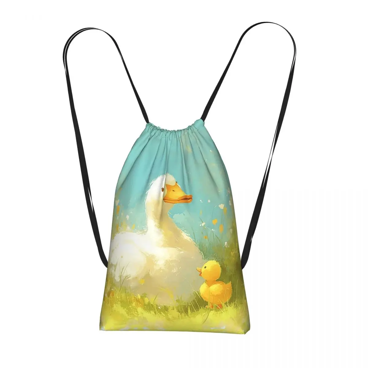 Duck Mom And Baby Duck Cartoon Backpacks Casual Drawstring Bundle Pocket Storage Bag Book Bags for Man Woman Students
Duck Mom And Baby Duck Cartoon Backpacks Casual Drawstring Bundle Pocket Storage Bag Book Bags for Man Woman Students