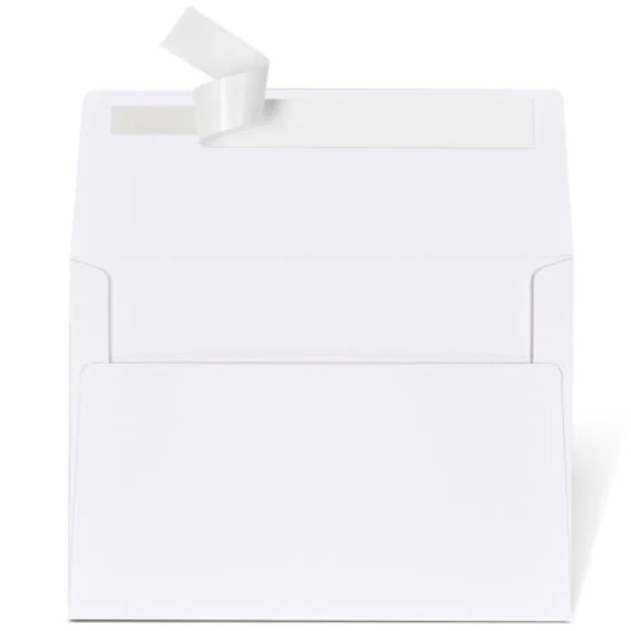 50 Packs 5x7 Envelopes, A7 5x7 Envelopes for Invitations, Printable, Quick Self Seal, envelopes for 5x7 cards, Weddings, Invita
50 Packs 5x7 Envelopes, A7 5x7 Envelopes for Invitations, Printable, Quick Self Seal, envelopes for 5x7 cards, Weddings, Invita