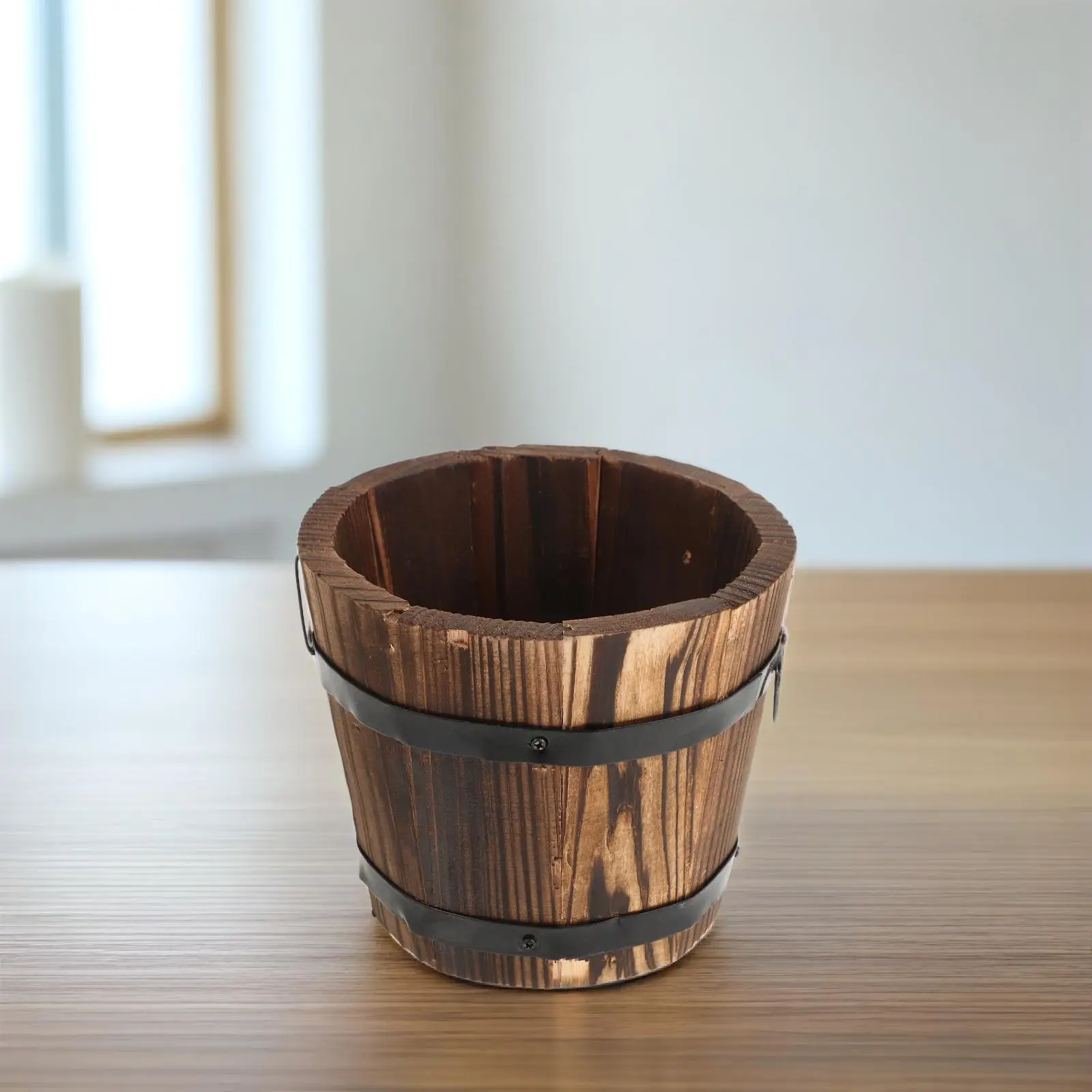 Vases Succulent Planters Wooden Round Barrel Big Flowerpot Brown Retro Style Garden Decor
Vases Succulent Planters Wooden Round Barrel Big Flowerpot Brown Retro Style Garden Decor