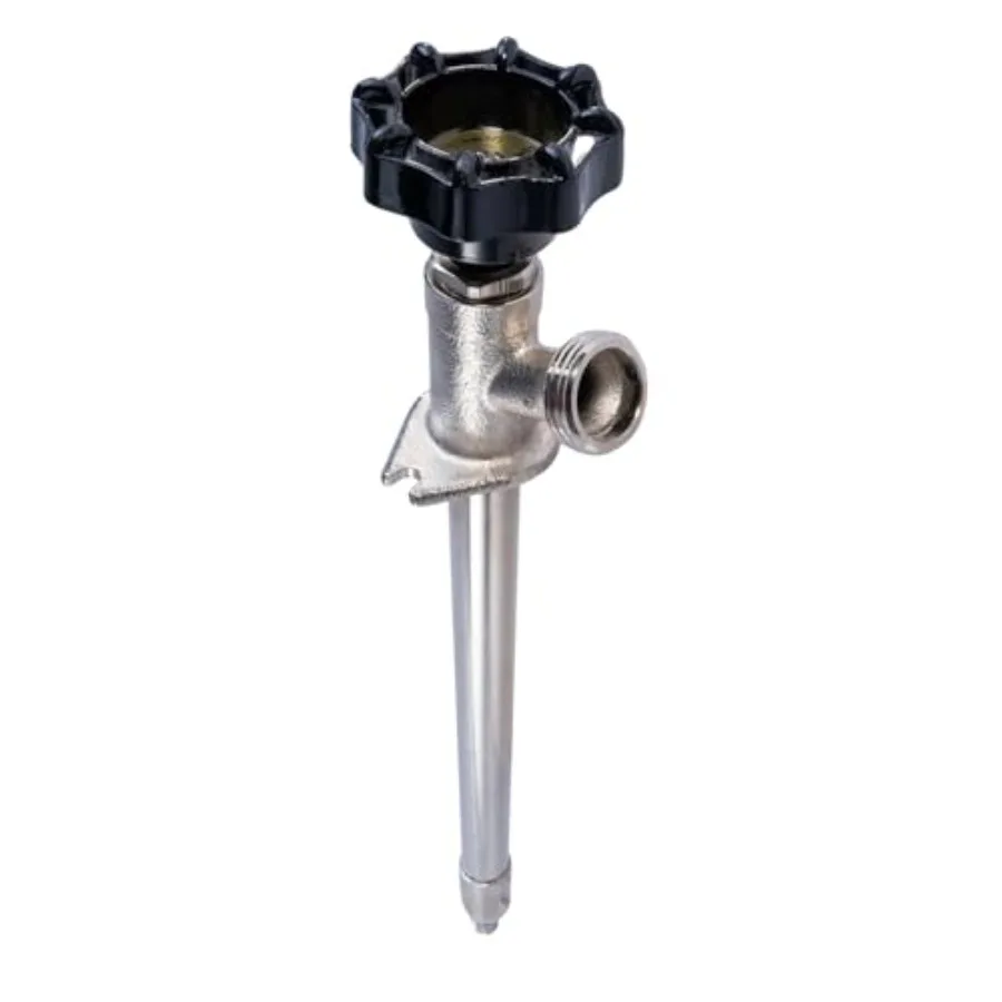 14 Inch Frost-Free Sillcock, Chrome-Plated Brass Body 1/2" PEX Inlet x 3/4" Hose Bib Outlet, Lead-Free
14 Inch Frost-Free Sillcock, Chrome-Plated Brass Body 1/2" PEX Inlet x 3/4" Hose Bib Outlet, Lead-Free