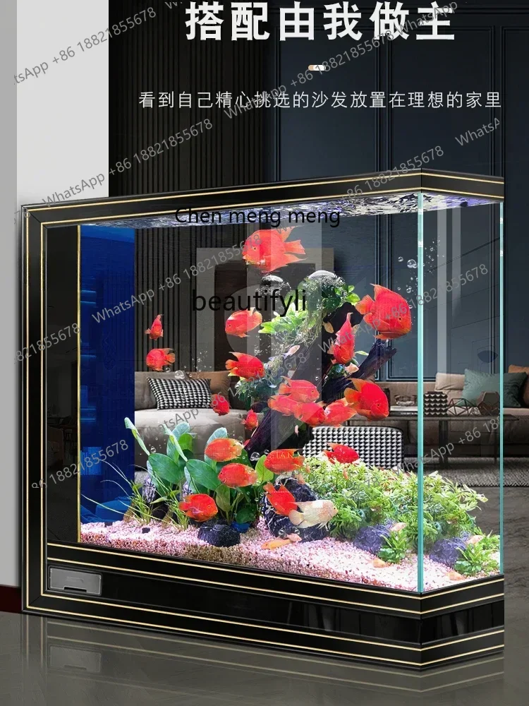 lhyE1001 ss ss newLight Luxury Super White Glass Fish Tank Medium and Large Subareas Screens Ecological Change Water Automatic A
lhyE1001 ss ss newLight Luxury Super White Glass Fish Tank Medium and Large Subareas Screens Ecological Change Water Automatic A