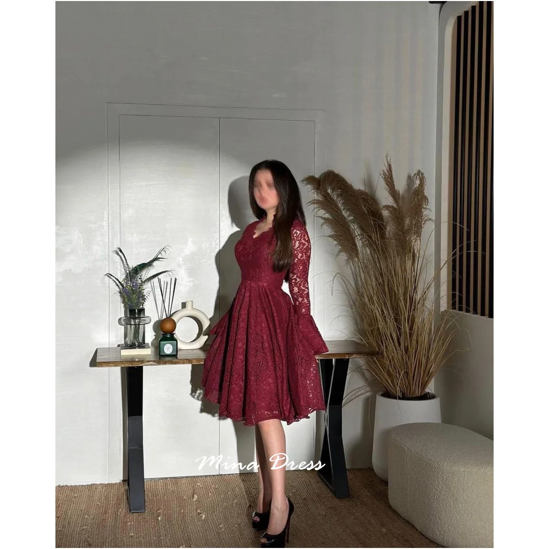 Индивидуальное вечернее платье Mina с вышивкой бордового цвета, роскошное элегантное праздничное платье длиной до колена. Элегантные женские платья с длинными рукавами
Индивидуальное вечернее платье Mina с вышивкой бордового цвета, роскошное элегантное праздничное платье длиной до колена. Элегантные женские платья с длинными рукавами