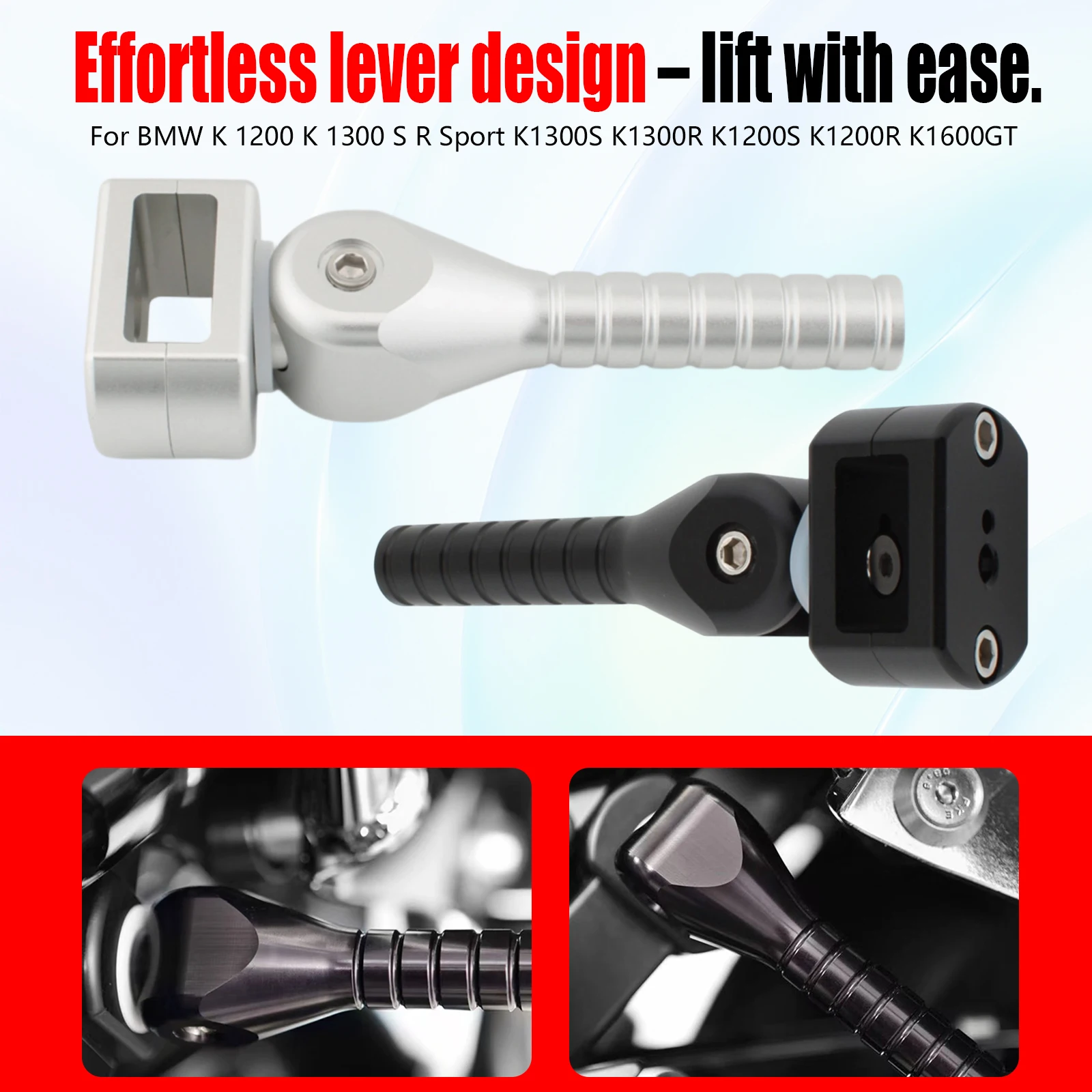 For BMW K1200R K1200S K1300R K1300S K1600B 2003-2025 Bagger Lifting Lever Handle Auxiliary Anti Fall Slider Assist Bar Anodized
For BMW K1200R K1200S K1300R K1300S K1600B 2003-2025 Bagger Lifting Lever Handle Auxiliary Anti Fall Slider Assist Bar Anodized