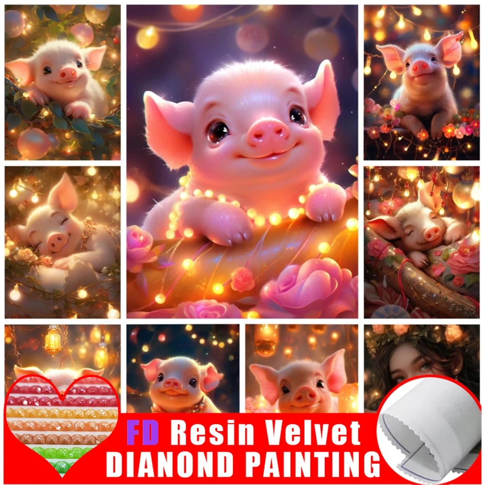 FD алмазная живопись из смолы, милая изображение свиньи, Алмазная мозаика, животное, 5D DIY, набор для вышивки, домашний декор, новая коллекция
FD алмазная живопись из смолы, милая изображение свиньи, Алмазная мозаика, животное, 5D DIY, набор для вышивки, домашний декор, новая коллекция