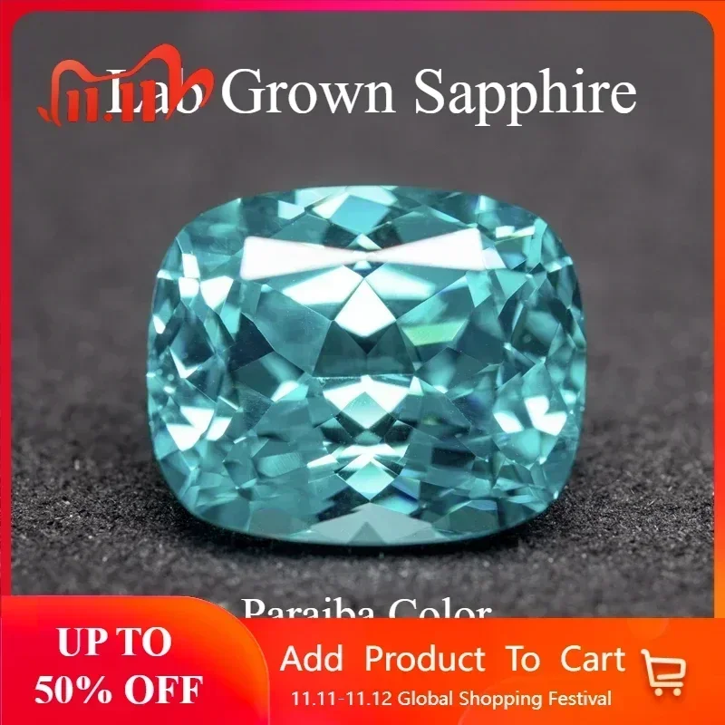 Laboratory Sapphire Paraiba Rectangle Cushion VVS1 Charms Diy Advanced Jewelry Making Materials Selectable AGL Certificate
Laboratory Sapphire Paraiba Rectangle Cushion VVS1 Charms Diy Advanced Jewelry Making Materials Selectable AGL Certificate