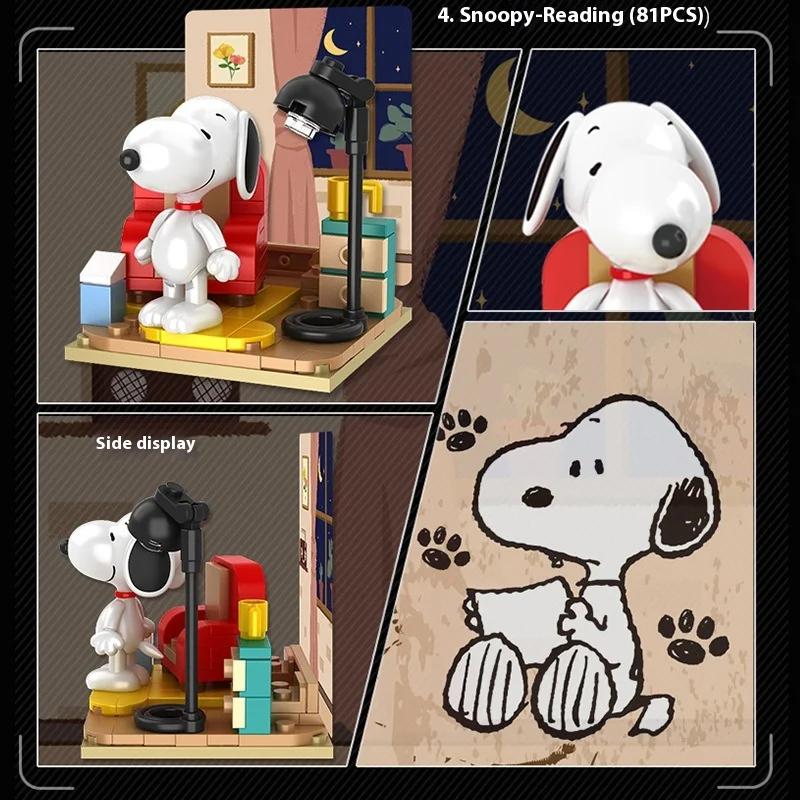 Cartoon Snoopy Scene Building Block Assembly Blind Box Toy Desktop Ornament Mysterious Blind Box Children Puzzle Birthday Gift
Cartoon Snoopy Scene Building Block Assembly Blind Box Toy Desktop Ornament Mysterious Blind Box Children Puzzle Birthday Gift