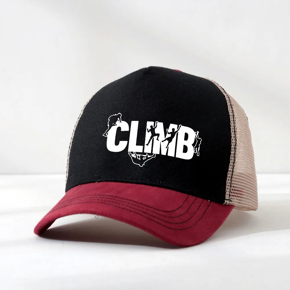 New Fashion Men's Summer hat Men's Born To Climb, Mountain Hiking Rock Climbing Baseball Cap Rock Climbing Top Quality net hats
New Fashion Men's Summer hat Men's Born To Climb, Mountain Hiking Rock Climbing Baseball Cap Rock Climbing Top Quality net hats