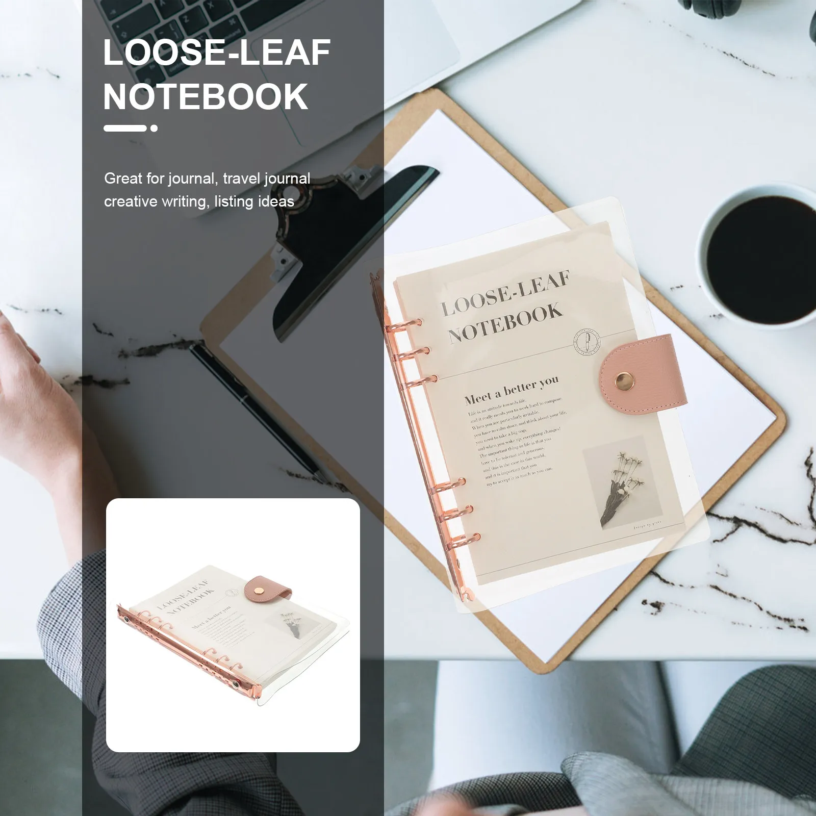 Loose-Leaf Notepad Transparent Design 6-Hole Ring Binding for Scheduling Goal Tracking Travel Diary Student Stationery Portable
Loose-Leaf Notepad Transparent Design 6-Hole Ring Binding for Scheduling Goal Tracking Travel Diary Student Stationery Portable