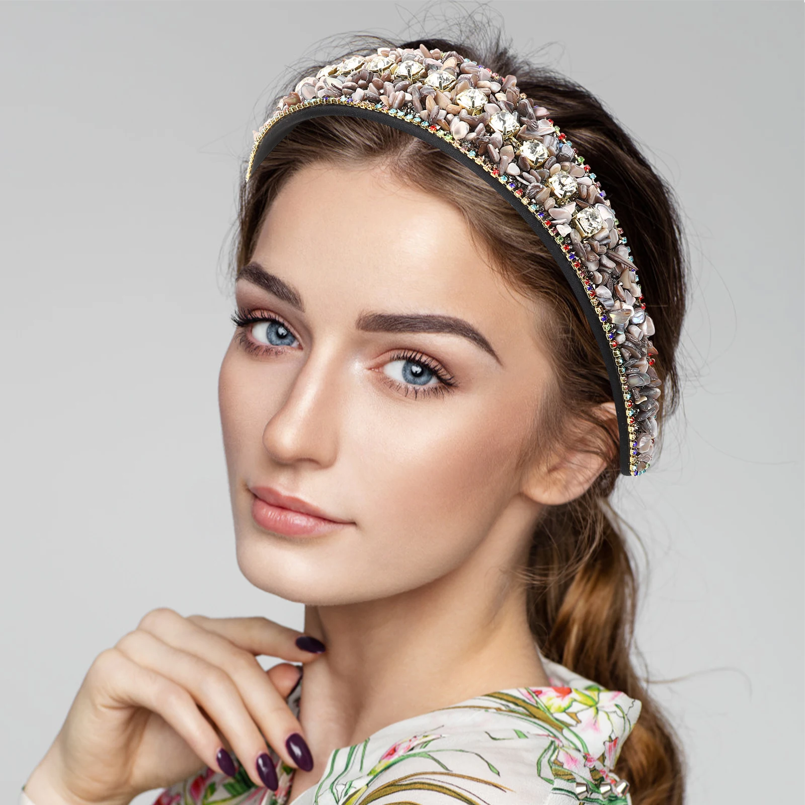 Blue Headb for Women Turquoise Headb s For Women Gems Wide Beaded Hairstyle Accessories Fashion 
Blue Headb for Women Turquoise Headb s For Women Gems Wide Beaded Hairstyle Accessories Fashion