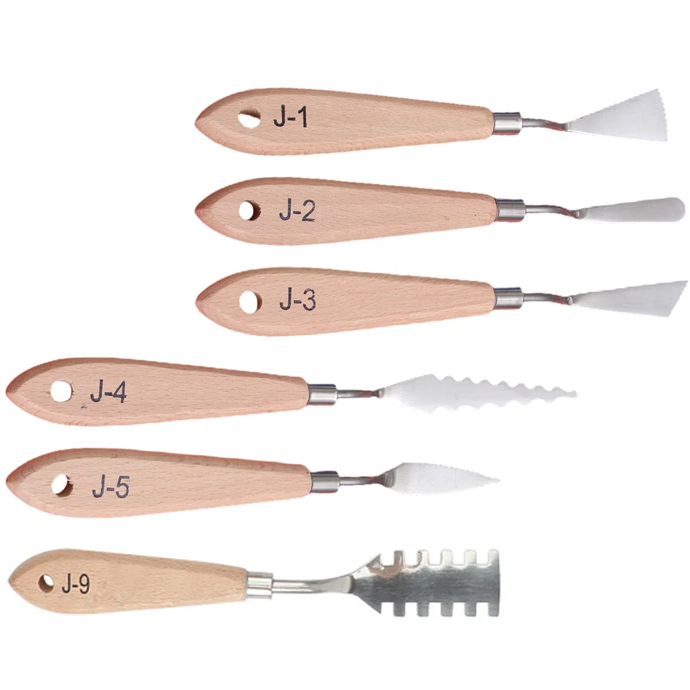 6 Pcs Oil Painting Knives Professional Spatulas Stainless Steel Wood H Mixing Tools Ceramic Pottery Paint Supplies
6 Pcs Oil Painting Knives Professional Spatulas Stainless Steel Wood H Mixing Tools Ceramic Pottery Paint Supplies