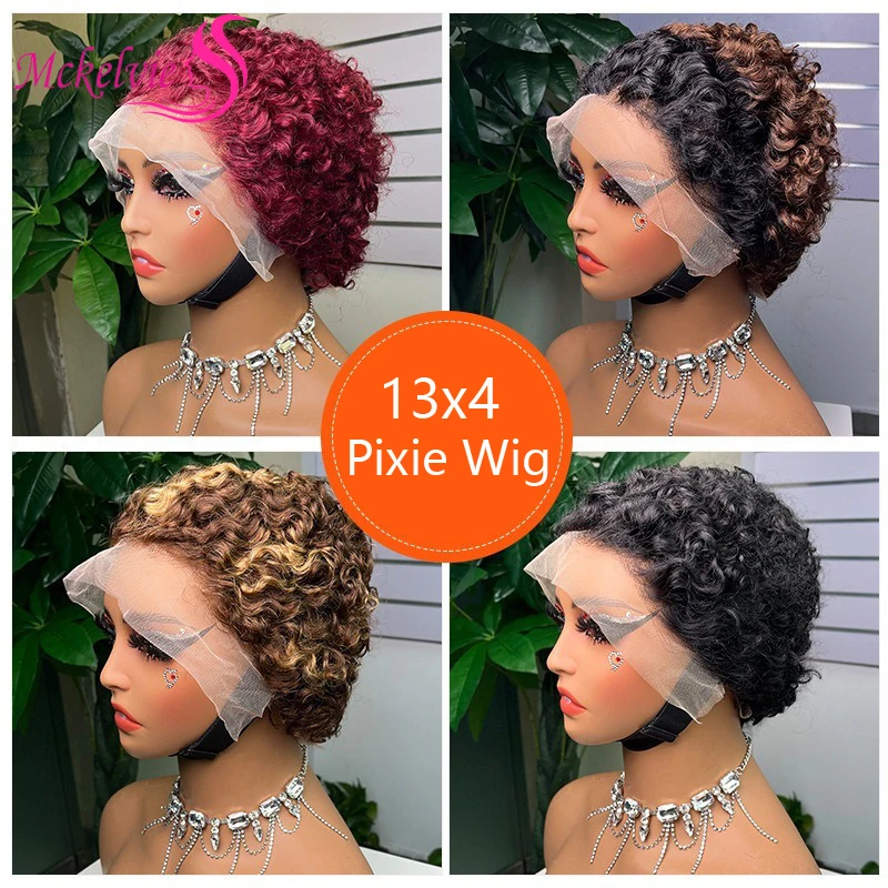 13x4 Lace Front Pixie Short Curly Wigs 100% Human Hair Pre-Plucked Hairline Remy Hair Soft Brazilian Virgin Hair For Black Women
13x4 Lace Front Pixie Short Curly Wigs 100% Human Hair Pre-Plucked Hairline Remy Hair Soft Brazilian Virgin Hair For Black Women