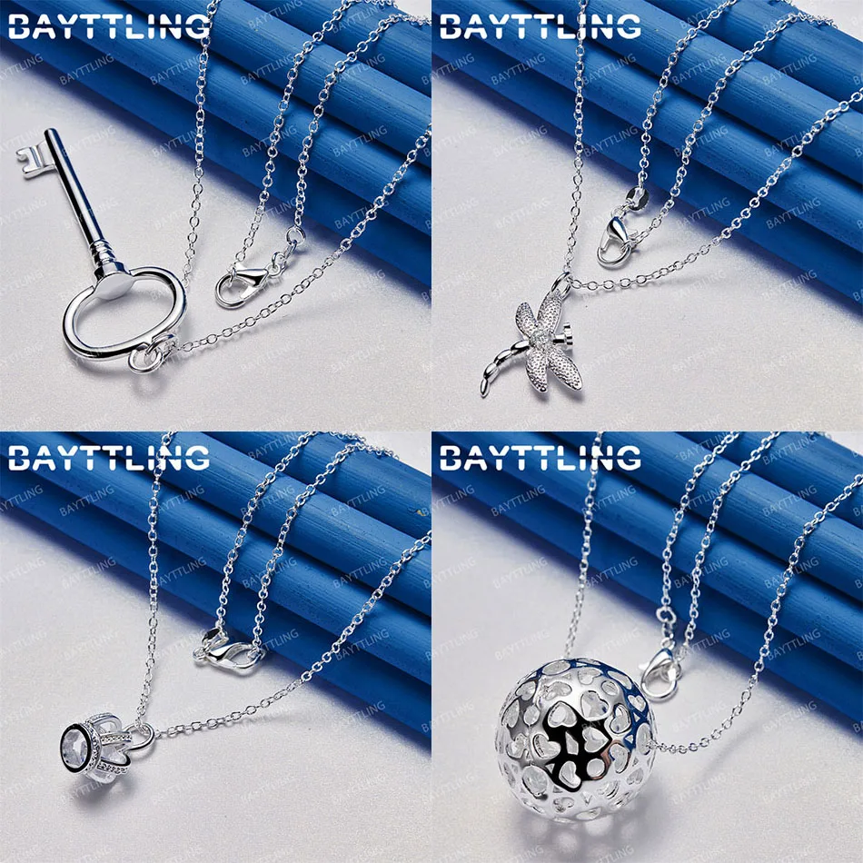 Fashion 925 Sterling Silver 16-30 Inch Exquisite Crown Dragonfly Pendant Necklace for Women Accessories Gift Engagement Jewelry
Fashion 925 Sterling Silver 16-30 Inch Exquisite Crown Dragonfly Pendant Necklace for Women Accessories Gift Engagement Jewelry