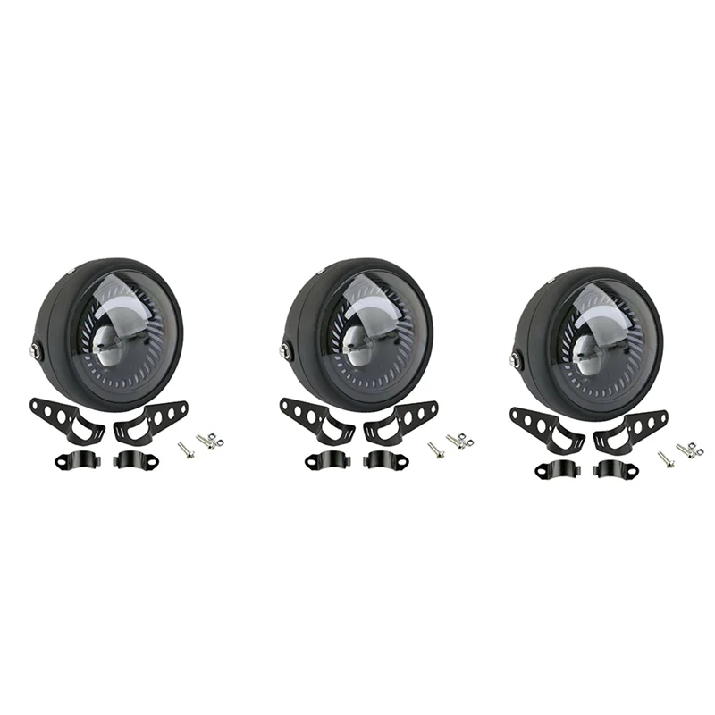 H5-3X Motorcycle Cafe Racer Bobber 6.5 Inch Led Headlight Spiral White Side Mount Bracket
H5-3X Motorcycle Cafe Racer Bobber 6.5 Inch Led Headlight Spiral White Side Mount Bracket