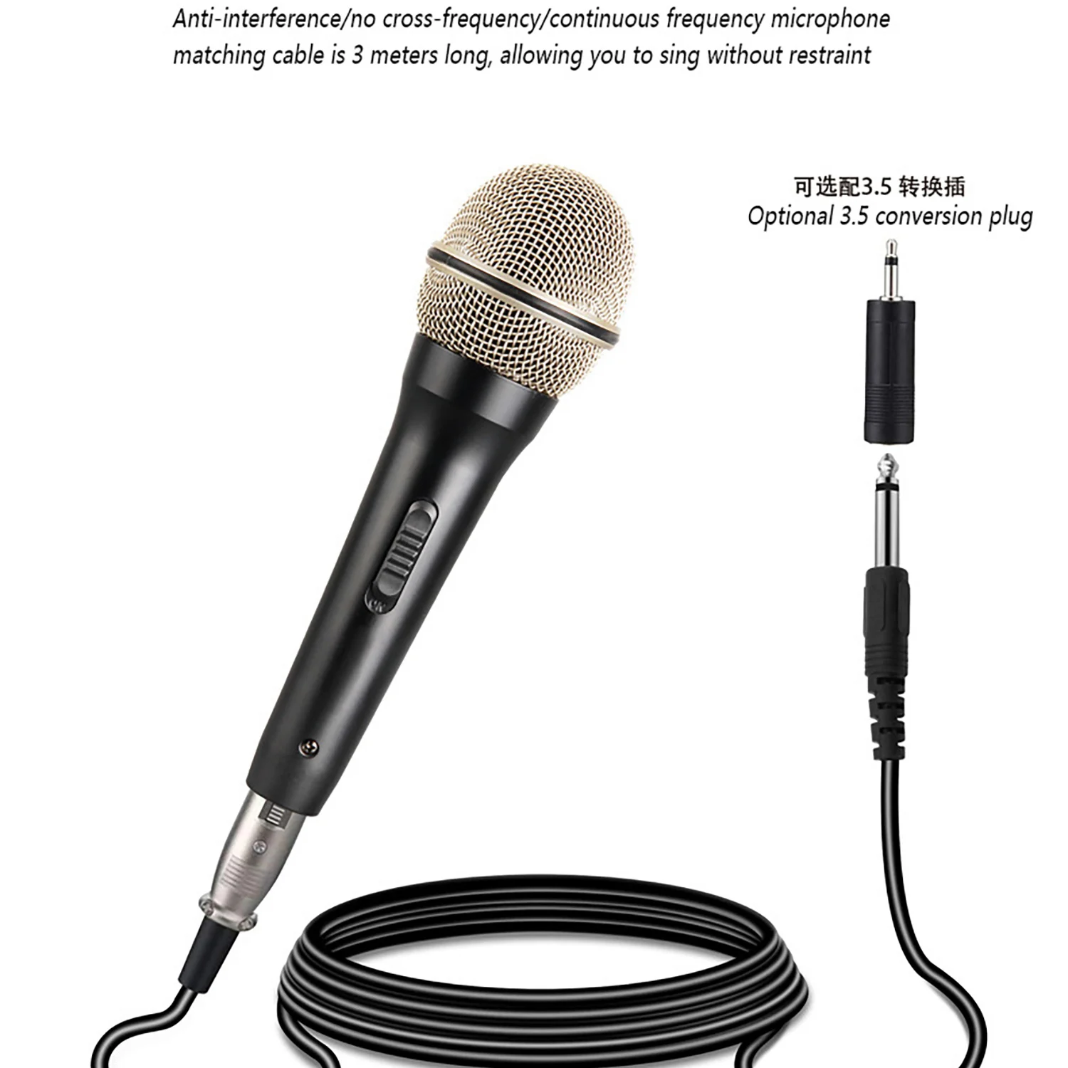 GAM-MD200 Metal-feeling Cardioid Dynamic Handheld Wired Microphone for Recording Studio,Live Broadcast Stage Conference, Karaoke
GAM-MD200 Metal-feeling Cardioid Dynamic Handheld Wired Microphone for Recording Studio,Live Broadcast Stage Conference, Karaoke